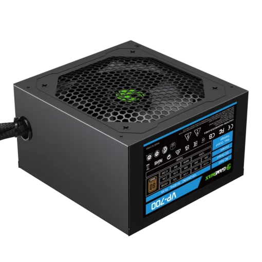 Cod. 136 Fuente de Poder GAMEMAX VP-700 BK / Alta eficiencia 80 Plus Bronze / 700 Watts / Ventilador Bajo Ruido/ ATX /PC