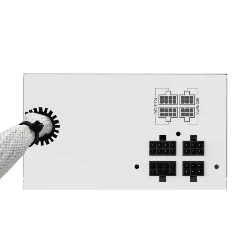 cod. 146 Fuente de Poder GAMEMAX VP-800-M-RGB WH Semi Modular / Alta eficiencia 80 Plus bronzie / 800 Watts / 14CM Ventilador Rgb Bajo Ruido/ ATX /PC