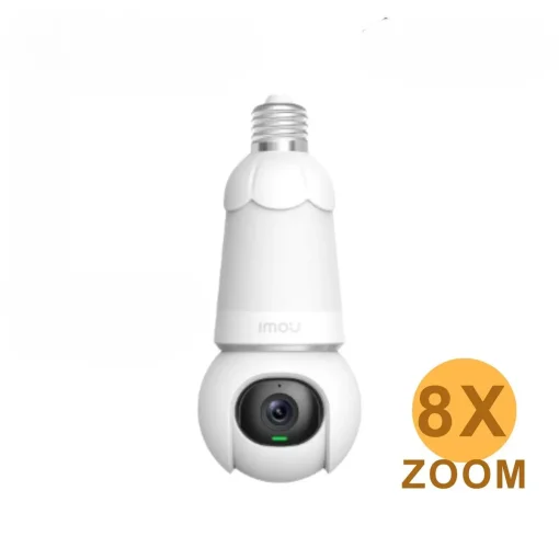 Cod. 417 C&aacute;mara/Foco Smart IMOU Bulb Cam (5MP) 3K UHD 340&deg; Wi-Fi / Visi&oacute;n Nocturna Full-Color / 25m IR / Detecci&oacute;n y Seg.&nbsp;IA (pers. veh.) / Audio bidireccional / Luz ON/OFF Programable / Soporta microSD(256GB) / Compatible: Google Home y Alexa
