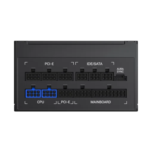 Cod. 161 Fuente de Poder GAMEMAX RGB-850 PRO BK / Modular / 850WATTS / Certificada 80+ Gold / Compatible NVIDIA Series RTX / AMD RT-RX (ATX 12V 2.31, EPS 12V 2.92) / 14CM ARGB FAN Silencioso (25 Modos de iluminación) Aura SYNC ASUS, GIGABYTE, MSI