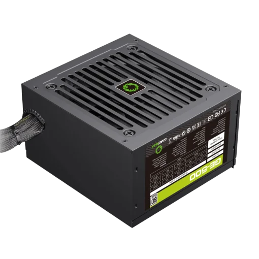 Cod. G:128 Fuente de Poder GAMEMAX GE-500 BK / 500Watts / Alta eficiencia 80+ / 12CM Ventilador / ATX P/PC