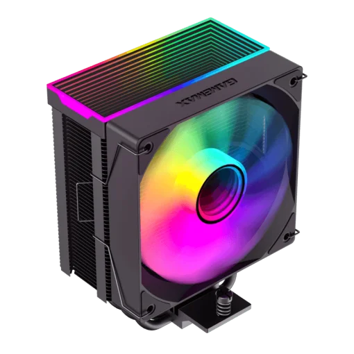 Cod. B:159 Air cooler CPU GAMEMAX Sigma 550 Infinity BK / 5*tubos térmicos / TDP 220W / efecto de luz de espacio infinito / Compatible: Intel Intel LGA1700/115X/1366 y AMD AM5/AM4 / AURA SYNC 3 pines (M/F), PWM 4 pines