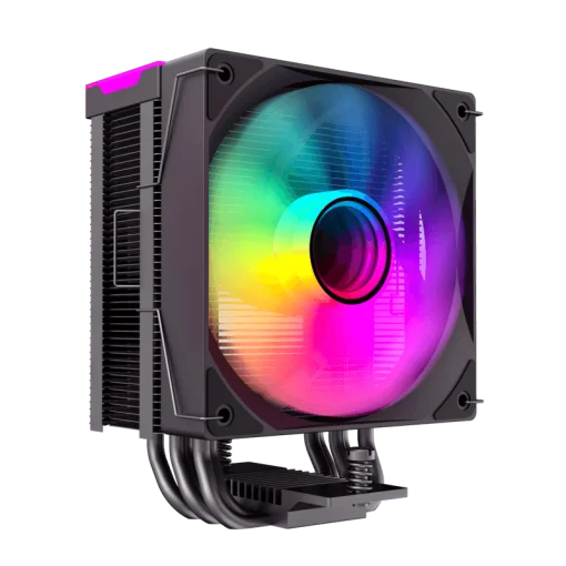 Cod. B:159 Air cooler CPU GAMEMAX Sigma 550 Infinity BK / 5*tubos térmicos / TDP 220W / efecto de luz de espacio infinito / Compatible: Intel Intel LGA1700/115X/1366 y AMD AM5/AM4 / AURA SYNC 3 pines (M/F), PWM 4 pines