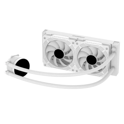 Cod. B:166 Enfriamiento Líquido CPU GAMEMAX IceChill 240V White / Bomba y ventiladores RGB y PWM direccionables 240mm AIO TDP 250W / compatible: Intel 1700/1366/2011/1851 y AMD AM5/AM4