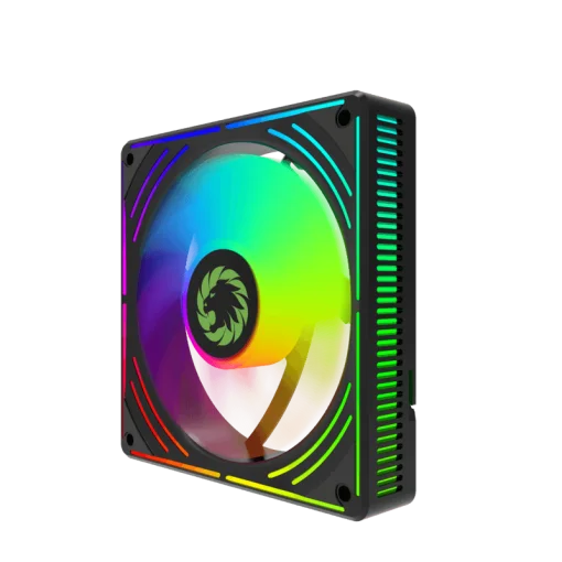 Cod. V:334 Kit Ventiladores PC GAMEMAX RA300 BK / 3*FAN120mm Luces ARGB / AURA 3 pin 5V (M/F), PWM 4 pines(M/F)