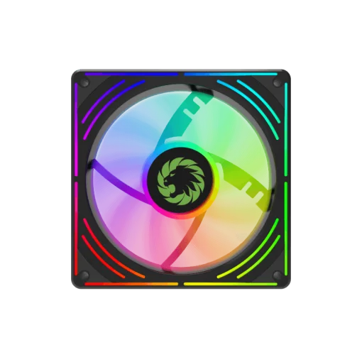 Cod. V:334 Kit Ventiladores PC GAMEMAX RA300 BK / 3*FAN120mm Luces ARGB / AURA 3 pin 5V (M/F), PWM 4 pines(M/F)