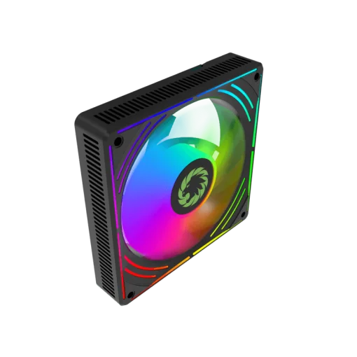 Cod. V:334 Kit Ventiladores PC GAMEMAX RA300 BK / 3*FAN120mm Luces ARGB / AURA 3 pin 5V (M/F), PWM 4 pines(M/F)