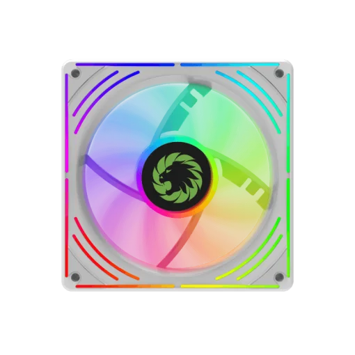 Cod. V:335 Kit Ventiladores PC GAMEMAX RA300 WH / 3*FAN120mm Luces ARGB / AURA 3 pin 5V (M/F), PWM 4 pines(M/F)