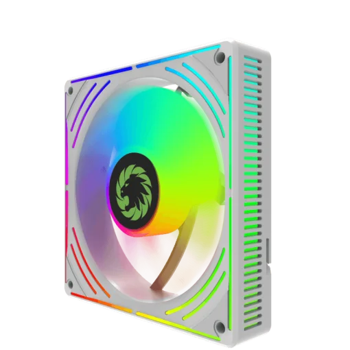 Cod. V:335 Kit Ventiladores PC GAMEMAX RA300 WH / 3*FAN120mm Luces ARGB / AURA 3 pin 5V (M/F), PWM 4 pines(M/F)