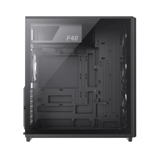 Cod. 356 Case GAMEMAX F46 BK / ATX / 1*USB-C, 2*USB3.0 / frontal Mesh Optimizado P/Flujo de Aire y lat. vidrio templado / admite refri. líquida 360° &amp; VGA 350mm / Módulo I/O intercambiables / Incluye 4*Fans ARGB 120mm