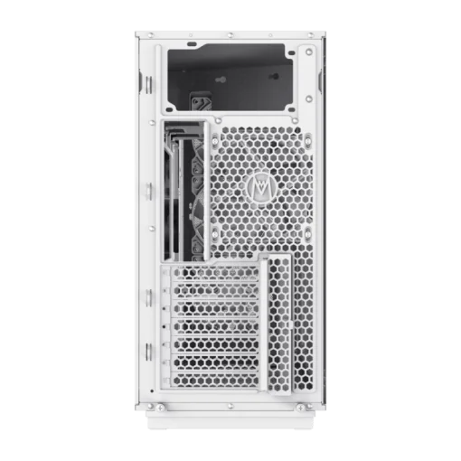 Cod. 357 Case GAMEMAX F46 WH / ATX / 1*USB-C, 2*USB3.0 / frontal Mesh Optimizado P/Flujo de Aire y lat. vidrio templado / admite refri. líquida 360° &amp; VGA 350mm / Módulo I/O intercambiables / Incluye 4*Fans ARGB 120mm