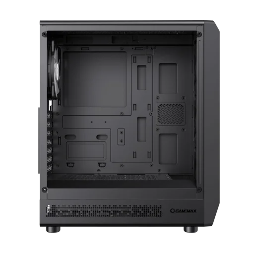 Cod. 323 Case GAMEMAX FORGE AB / lateral vidrio templado y frontal diseño parrilla ABS / 1*USB3.0 + 1*USB2.0 + 1*Tipo-C / Audio HD / Incluye: 6*ventiladores ARGB 120mm
