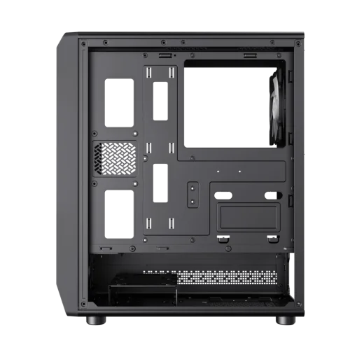 Cod. 323 Case GAMEMAX FORGE AB / lateral vidrio templado y frontal diseño parrilla ABS / 1*USB3.0 + 1*USB2.0 + 1*Tipo-C / Audio HD / Incluye: 6*ventiladores ARGB 120mm