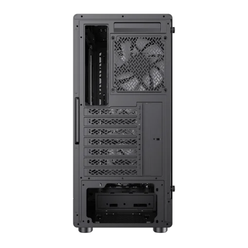 Cod. 323 Case GAMEMAX FORGE AB / lateral vidrio templado y frontal diseño parrilla ABS / 1*USB3.0 + 1*USB2.0 + 1*Tipo-C / Audio HD / Incluye: 6*ventiladores ARGB 120mm