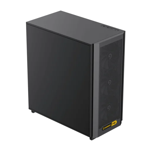 Cod. 370 Case GAMEMAX F46 DARK / ATX&nbsp;/ 1*USB-C, 2*USB3.0 / frontal Mesh Optimizado P/Flujo de Aire&nbsp;y marco de acero&nbsp;/ admite refri. l&iacute;quida 360&deg; &amp; VGA 350mm / M&oacute;dulo I/O intercambiables / Incluye 4*Fans120mm