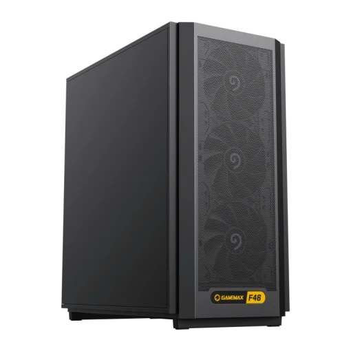 Cod. 370 Case GAMEMAX F46 DARK / ATX&nbsp;/ 1*USB-C, 2*USB3.0 / frontal Mesh Optimizado P/Flujo de Aire&nbsp;y marco de acero&nbsp;/ admite refri. l&iacute;quida 360&deg; &amp; VGA 350mm / M&oacute;dulo I/O intercambiables / Incluye 4*Fans120mm