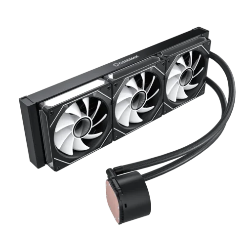 Cod. 169 Enfriamiento Líquido GAMEMAX ICEBURG 360 Digital BK / FAN 3*120MM PWM / TDP 290W / Pantalla digital de temperatura / Sincronización ARGB AURA Sync / Compatible Intel LGA1700 y AMD AM5