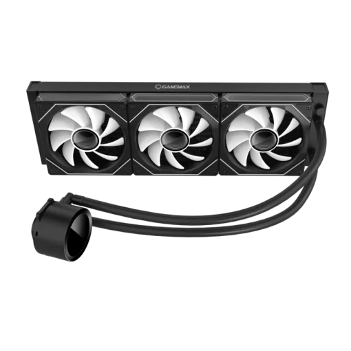 Cod. 169 Enfriamiento Líquido GAMEMAX ICEBURG 360 Digital BK / FAN 3*120MM PWM / TDP 290W / Pantalla digital de temperatura / Sincronización ARGB AURA Sync / Compatible Intel LGA1700 y AMD AM5