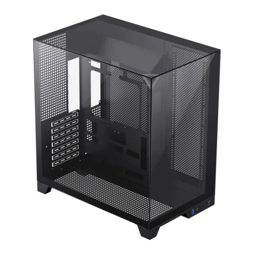 Cod. 309 Case GAMEMAX Infinity Plus Black / ATX / USB3.1/USB-C / Diseño Vista Panorámica 3 lados vidrios templados / cables y tubos ocultos / admite: refri. líquida 360°, VGA 400mm &amp; soporta hasta 8 fans