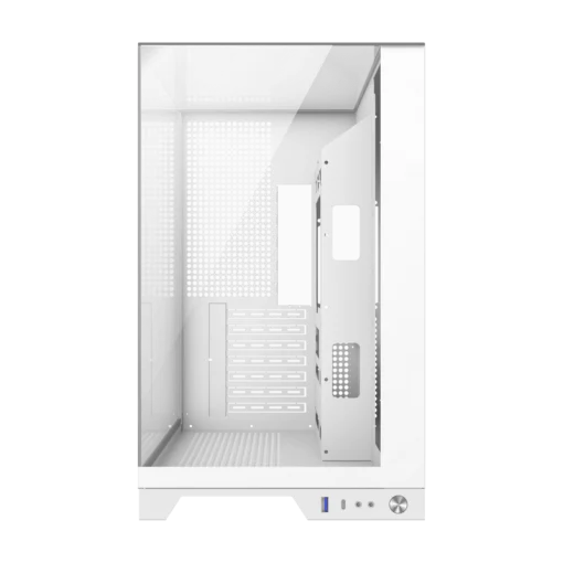 Cod 343 Case GAMEMAX Infinity Plus White / ATX / USB3.1/USB-C / Diseño Vista Panorámica 3 lados vidrios templados / cables y tubos ocultos / admite: refri. líquida 360°, VGA 400mm &amp; soporta hasta 8 fans