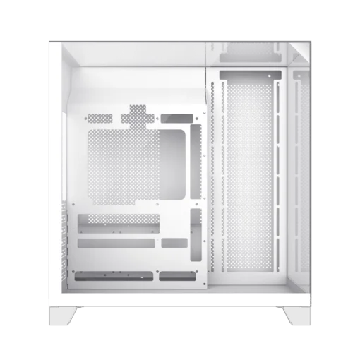 Cod 343 Case GAMEMAX Infinity Plus White / ATX / USB3.1/USB-C / Diseño Vista Panorámica 3 lados vidrios templados / cables y tubos ocultos / admite: refri. líquida 360°, VGA 400mm &amp; soporta hasta 8 fans
