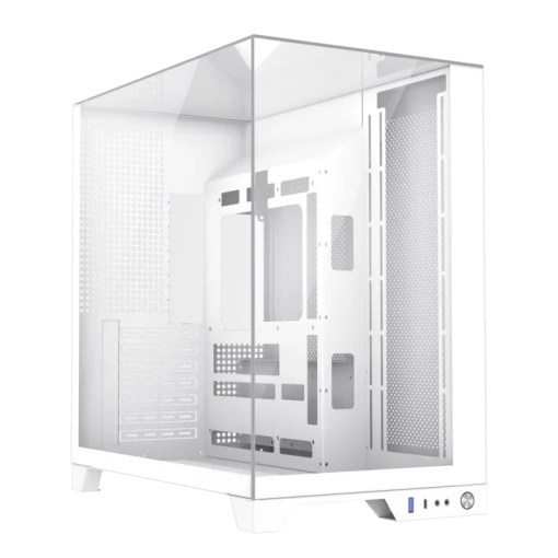 Cod 343 Case GAMEMAX Infinity Plus White / ATX / USB3.1/USB-C / Diseño Vista Panorámica 3 lados vidrios templados / cables y tubos ocultos / admite: refri. líquida 360°, VGA 400mm &amp; soporta hasta 8 fans