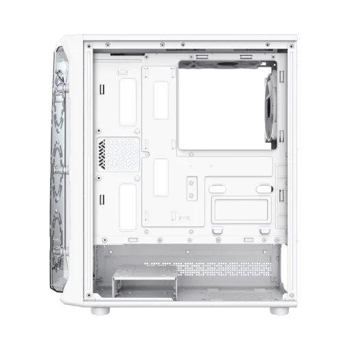 Cod. 355 Case GAMEMAX Starlight 2 AW / ATX / USB-C, USB3.0, USB2.0 / lat. vidrio templado y Fron. Diseño de panel acrílico transparente / Bloqueo interruptor de niños / admite refri. líquida 360° &amp; VGA 330mm / Incluye 6*Fans ARGB 120mm