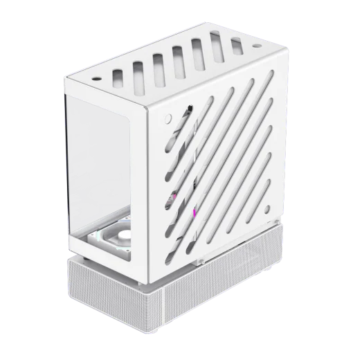 Cod. 319 Case GAMEMAX N80 WH / vidrio Curvo templado panorámico / Diseño modular desmontable: / 1*USB3.0 + 1*Tipo-C Gen2 / audio HD / Montaje vertical de tarjeta GPU / Refrigeración integral: cobertura de 270: 6*ventiladores 12mm. ARGB + HUB Fan PWM ARGB