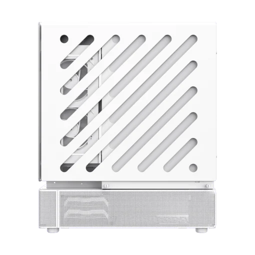 Cod. 319 Case GAMEMAX N80 WH / vidrio Curvo templado panorámico / Diseño modular desmontable: / 1*USB3.0 + 1*Tipo-C Gen2 / audio HD / Montaje vertical de tarjeta GPU / Refrigeración integral: cobertura de 270: 6*ventiladores 12mm. ARGB + HUB Fan PWM ARGB