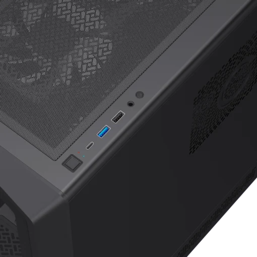 Cod. 349 Case GAMEMAX Vista COC AB / ATX / USB-C, USB3.0, USB2.0 / panorámica de 262° vidrio templado / Arquitectura de refrigeración y overclocking COC 1*Turbo Fan P/MB / Incluye 5*Fans 120mm ARGB