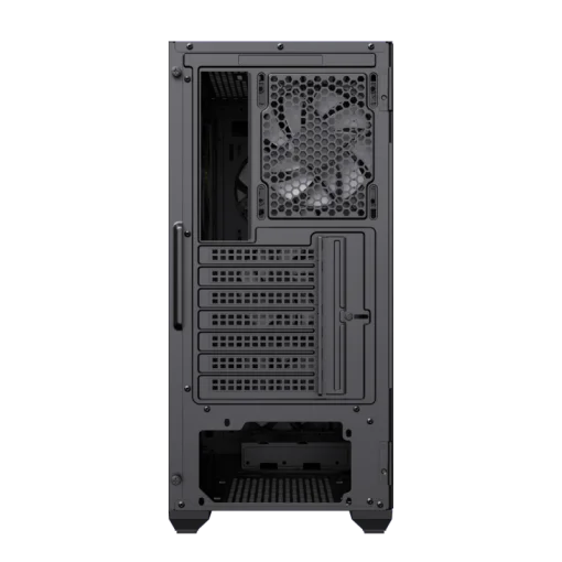 Cod. 399 Case GAMEMAX Brufen COC / E-ATX / Panel frontal Mesh corte en diamante / vidrio templado con bisagra lateral / 2*USB3.0, USB-C, USB2.0 / Incluye 5*Fans (1*Fan Turbo 14CM COC P/MB + 4 Fans 12CM ARGB + Controlador V5.0 PWM+ARGB hub + Control remoto