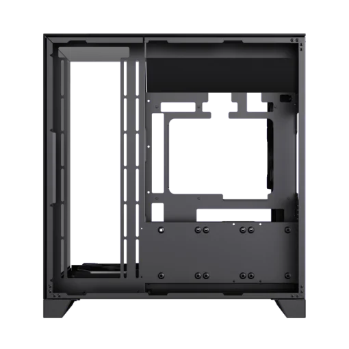 Cod. 371 Case GAMEMAX Infinity Pro BK / ATX / USB 3.0/USB-C / Diseño Vista Panorámica 3 lados vidrios templados / admite: refri. líquida 360° &amp; VGA 400mm / Incluye 5*fans ARGB 120mm (2*Post., 3*Infe.) + Controlador RGB AURA Sync