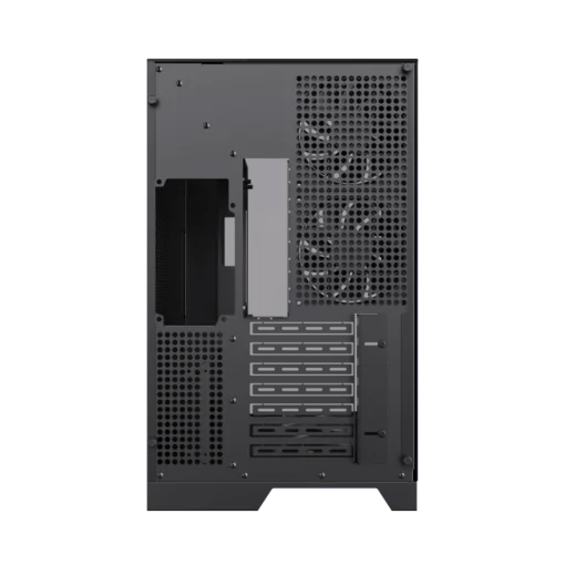 Cod. 371 Case GAMEMAX Infinity Pro BK / ATX / USB 3.0/USB-C / Diseño Vista Panorámica 3 lados vidrios templados / admite: refri. líquida 360° &amp; VGA 400mm / Incluye 5*fans ARGB 120mm (2*Post., 3*Infe.) + Controlador RGB AURA Sync