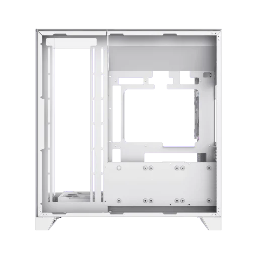 Cod. 372 Case GAMEMAX Infinity Pro WH / ATX / USB 3.0/USB-C / Diseño Vista Panorámica 3 lados vidrios templados / admite: refri. líquida 360° &amp; VGA 400mm / Incluye 5*fans ARGB 120mm (2*Post., 3*Infe.) + Controlador RGB AURA Sync