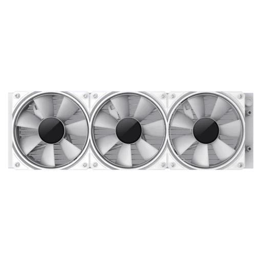 Cod.172 Sistema de Enfriamiento Líquido GAMEMAX ICEBURG 360 Infinity WH / FAN 3*120MM PWM / Sincronización ARGB AURA Sync / Conector 5V, 3 pines / 12V 4 pines / Compatible Intel LGA 1700 / AMD AM5 / ARGB