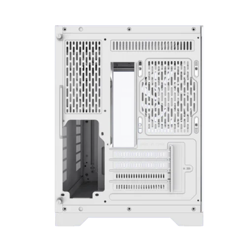 Cod. 347 Case GAMEMAX HYPE-M WH / M-ATX / 1*USB3.0, 2*USB2.0 / vidrio templado curvo panorámico / admite tarjetas NVIDIA Serie 4000 &amp; refri. líquida 360° / Incluye 3*Fans 120mm ARGB + Controlador PWM ARGB HUB