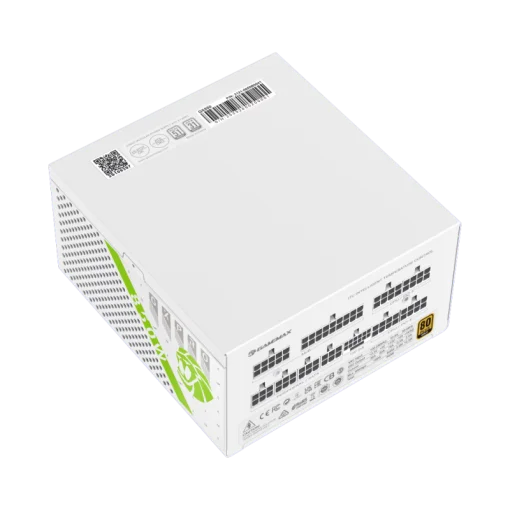 Cod. 157 Fuente de Poder GAMEMAX GX850 PRO WH (ATX3.1 PCIe5.1) Modular / 850Watts / Certificada 80 Plus Gold / Compatible ATX3.1 y PCIe5.1 (conexión 12V-2x6 P/tarjetas GPU RTX40) /135MM Ventilador /100-240V / ATX