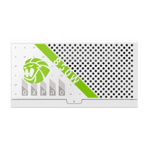 Cod. 157 Fuente de Poder GAMEMAX GX850 PRO WH (ATX3.1 PCIe5.1) Modular / 850Watts / Certificada 80 Plus Gold / Compatible ATX3.1 y PCIe5.1 (conexión 12V-2x6 P/tarjetas GPU RTX40) /135MM Ventilador /100-240V / ATX