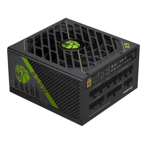 Cod. 155  Fuente de Poder GAMEMAX GX850 PRO BK (ATX3.1 PCIe5.1) Modular / 850Watts / Certificada 80 Plus Gold / Compatible ATX3.1 y PCIe5.1 (conexión 12V-2x6 P/tarjetas GPU RTX40) /135MM Ventilador /100-240V / ATX