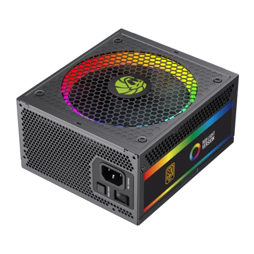 Cod. 165 Fuente de Poder GAMEMAX RGB-SMART 750 PRO (ATX3.1 PCIe5.1) BK / Full Modular / 750WATTS / Certificada 80+ Gold / Compatible ATX3.1 y PCIe5.1 (EPS 12V 2.92 P/ultima tarjetas RTX 40/50) / 14CM ARGB FAN (25 Modos de iluminación) Aura SYNC ASUS, GIGA