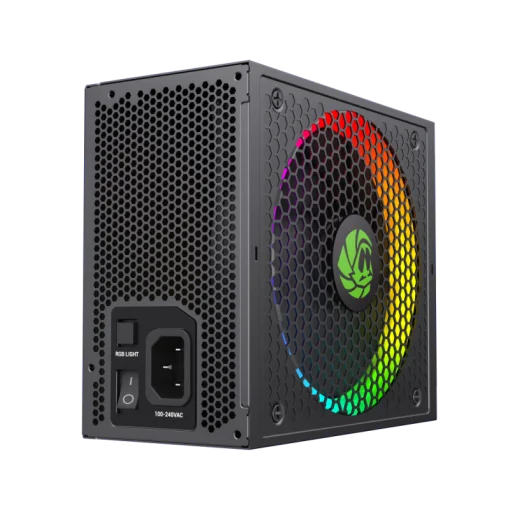 Cod. 166  Fuente de Poder GAMEMAX RGB-SMART 850 PRO (ATX3.1 PCIe5.1) BK / Full Modular / 850WATTS / Certificada 80+ Gold / Compatible ATX3.1 y PCIe5.1 (EPS 12V 2.92 P/ultima tarjetas RTX 40/50) / 14CM ARGB FAN (25 Modos de iluminación) Aura SYNC ASUS, GIG