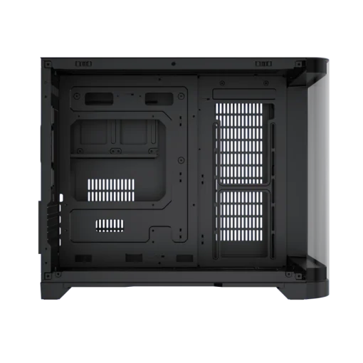 Cod. 346 Case GAMEMAX HYPE-M BK / M-ATX / 1*USB3.0, 2*USB2.0 / vidrio templado curvo panorámico / admite tarjetas NVIDIA Serie 4000 &amp; refri. líquida 360° / Incluye 3*Fans 120mm ARGB + Controlador PWM ARGB HUB