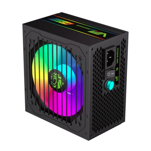 Cod. 137  Fuente de Poder GAMEMAX VP-600 RGB/ Certificado 80 Plus Bronze / 600Watts / 12CM Ventilador / ATX P/PC&gt;