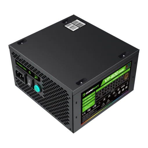 Cod. 137  Fuente de Poder GAMEMAX VP-600 RGB/ Certificado 80 Plus Bronze / 600Watts / 12CM Ventilador / ATX P/PC&gt;