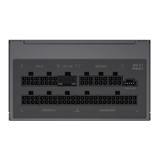 Cod. 166  Fuente de Poder GAMEMAX RGB-SMART 850 PRO (ATX3.1 PCIe5.1) BK / Full Modular / 850WATTS / Certificada 80+ Gold / Compatible ATX3.1 y PCIe5.1 (EPS 12V 2.92 P/ultima tarjetas RTX 40/50) / 14CM ARGB FAN (25 Modos de iluminación) Aura SYNC ASUS, GIG