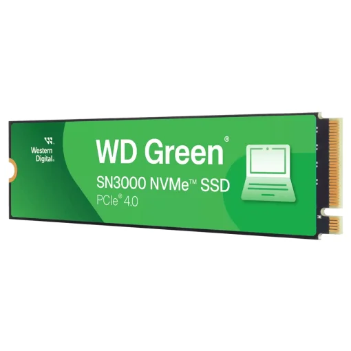 Cod. SN:522 SSD WD Green&trade; SN3000 M.2 500GB / 5.000MB/s Lectura y escritura 4.100MB/s / 2280 / PCIe Gen4 x4, NVMe&trade;