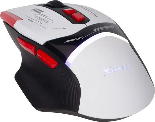 Cod. 291 Mouse XTRIKE-ME GM-323 / 12.800 DPI / Iluminación RGB (13 Modos) / 8 botones Programables / sondeo 1000Hz / USB, Cable:1.5 m