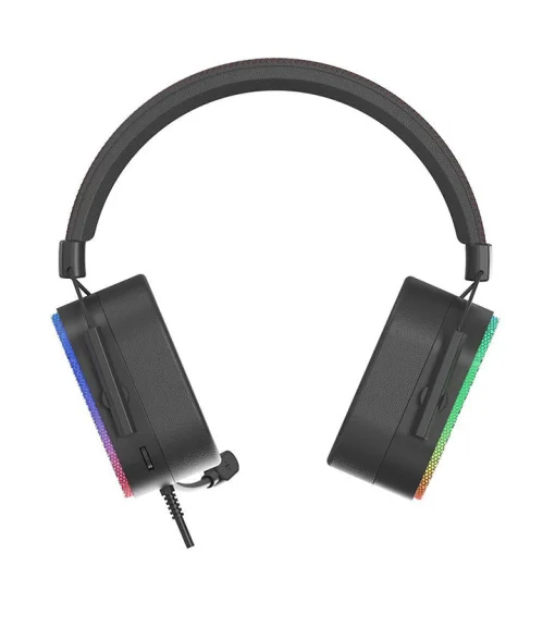 Cod. X:106 Headphone Gaming XTRIKE ME GH-606 metallic Stereo / LED RGB / Mic. omnidireccional / 1*jack 3.5mm + adaptador a 2*jack, USB(LuzLED) / Compatible: PS4, PS5, Xbox One, PC, teléfono