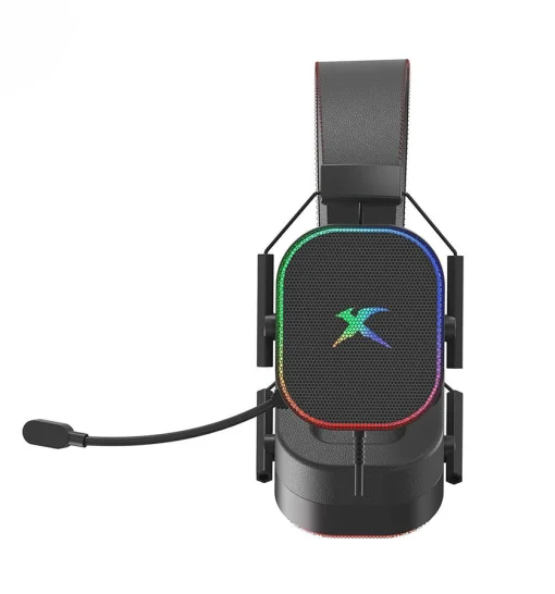 Cod. X:106 Headphone Gaming XTRIKE ME GH-606 metallic Stereo / LED RGB / Mic. omnidireccional / 1*jack 3.5mm + adaptador a 2*jack, USB(LuzLED) / Compatible: PS4, PS5, Xbox One, PC, teléfono