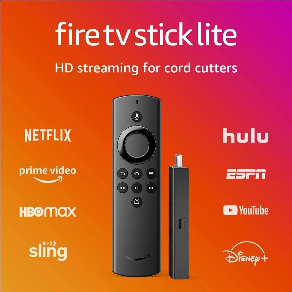 Cod. 667 Fire TV Stick Lite con Control por Voz de Alexa Lite (sin  controles de TV)  Dispositivo de streaming HD 1080p -  Alexa:  Parlantes, Pantallas, Fire TV Stick